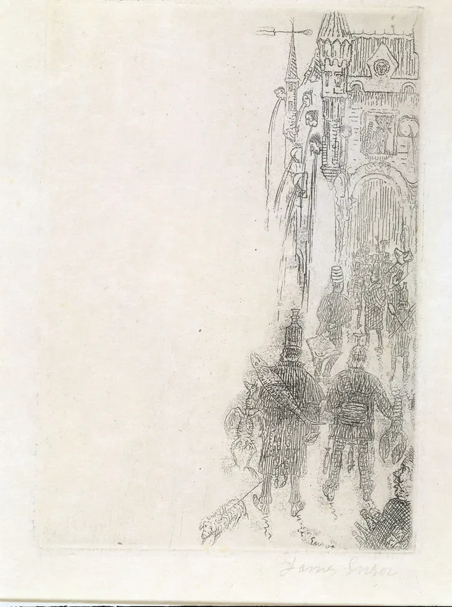 Cardápio para Charles Vos, James Ensor