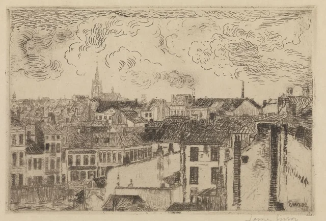 Telhados de Ostende, James Ensor