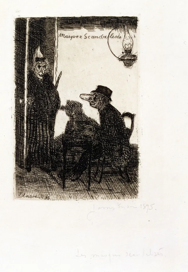 Les Masques scandalisés, James Ensor