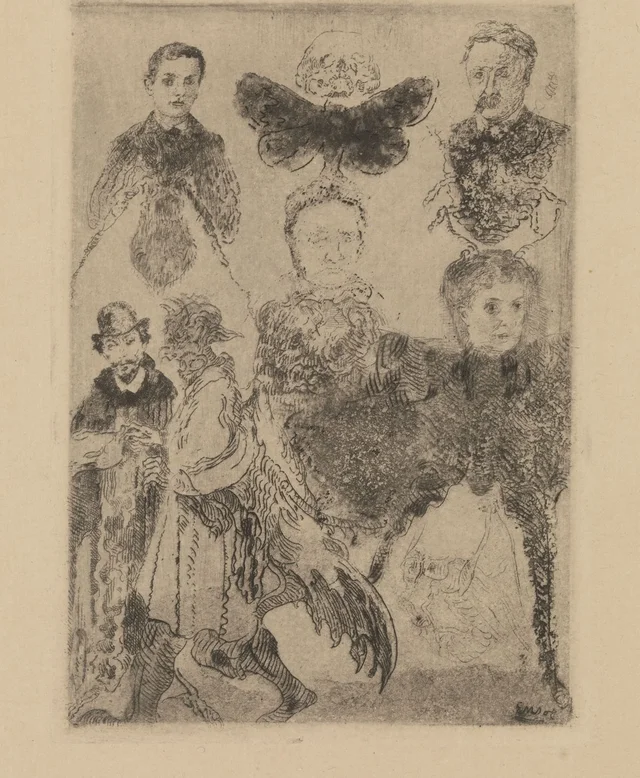 Petits personnages bizarres, James Ensor