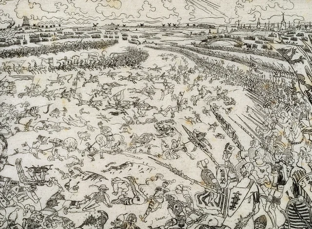 La batalla de las Espuelas de Oro, James Ensor