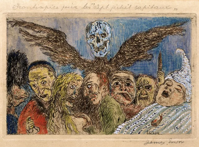 Os Pecados capitais dominados pela Morte, James Ensor