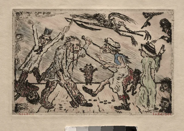 Os Sete Pecados capitais: a Ira, James Ensor