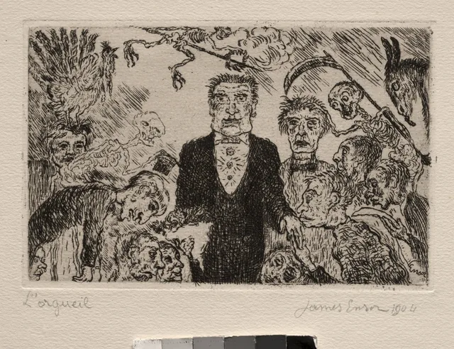 Os Sete Pecados capitais: o Orgulho, James Ensor