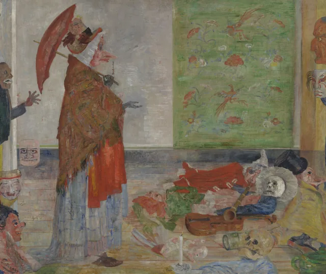 El asombro de la máscara Wouse, James Ensor