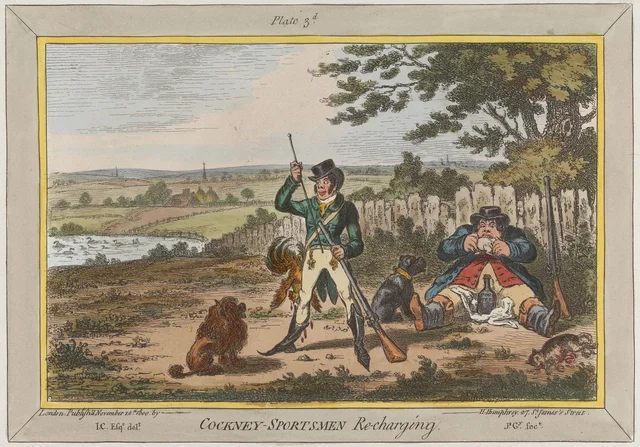 Chasseurs cockneys rechargeant