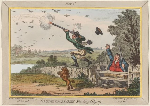 Chasseurs cockneys tirant au vol