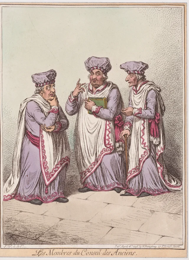Costumes français, n° 2 : les membres du Conseil des Anciens
