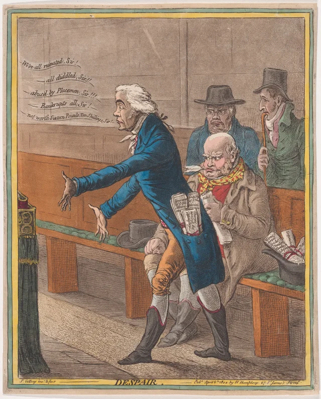 Desesperación, James Gillray