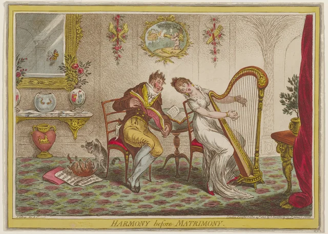 Harmony Before Matrimony, James Gillray