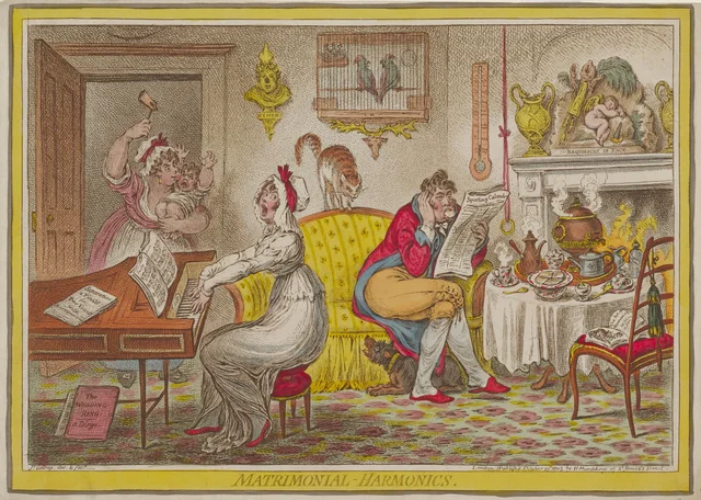 Matrimonial Harmonics, James Gillray