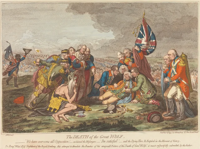 La muerte del gran lobo, James Gillray