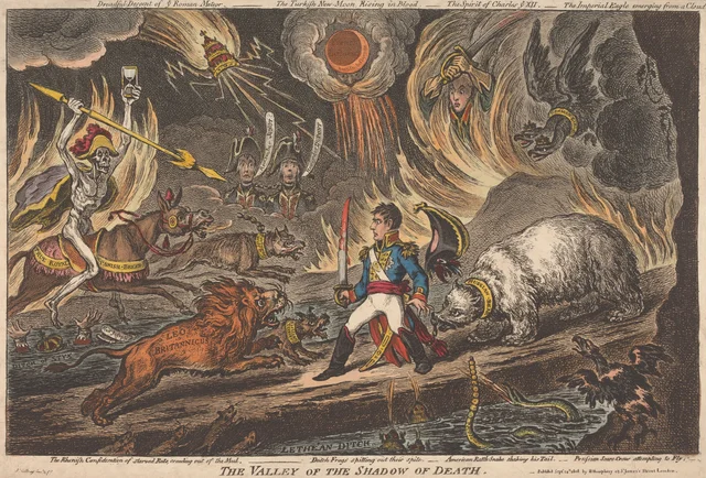 The Valley of the Shadow of Death, James Gillray