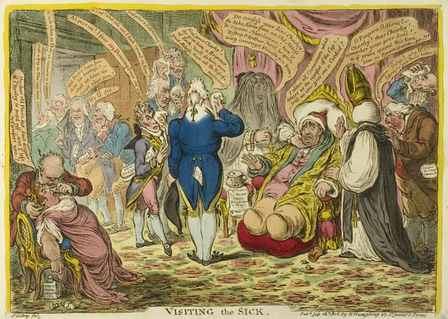 Visiting the Sick, James Gillray