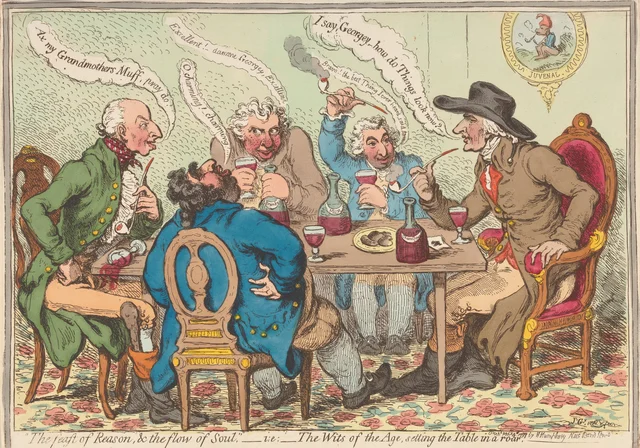Le Festin de la raison et l'épanchement de l'âme, c'est-à-dire les beaux esprits du siècle faisant rugir de rire la tablée
