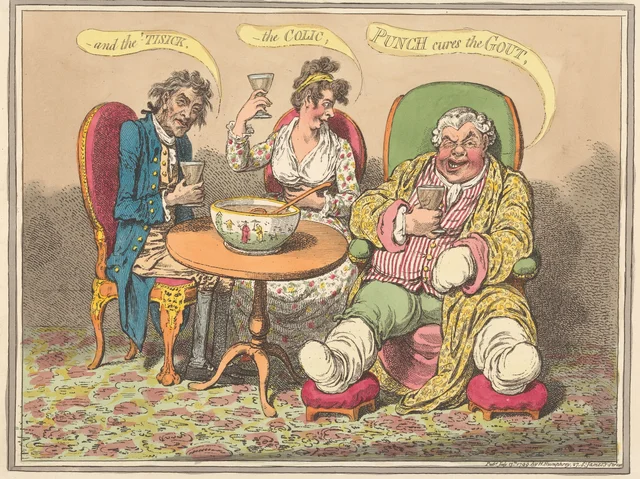 Le punch guérit la goutte, la colique et la phtisie