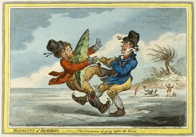 Les éléments du patinage : la conséquence d'aller vent arrière