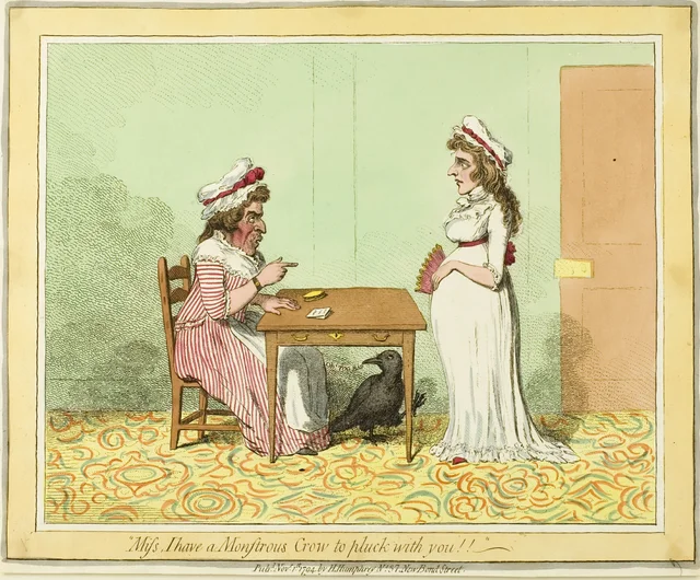 « Mademoiselle, j'ai un monstrueux corbeau à plumer avec vous ! »