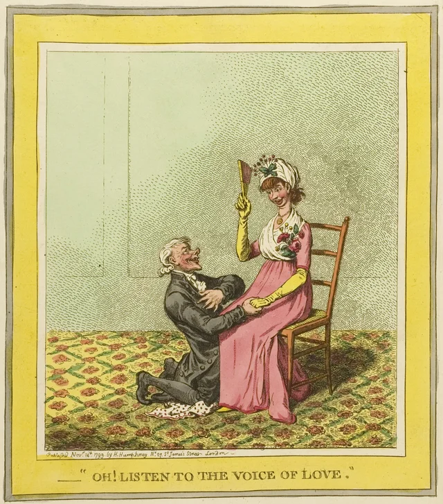 « Oh ! Écoutez la voix de l'amour », James Gillray