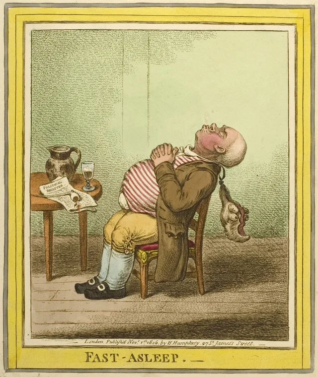 Fast Asleep, James Gillray