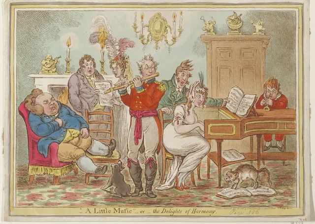 A Little Music; or, The Delights of Harmony, James Gillray
