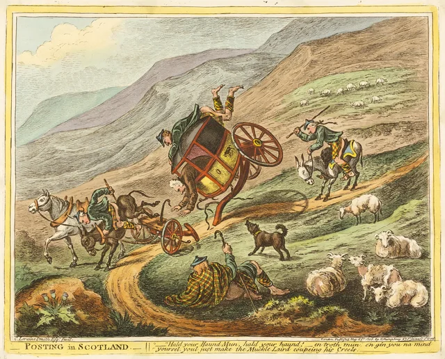 Posting in Scotland, James Gillray