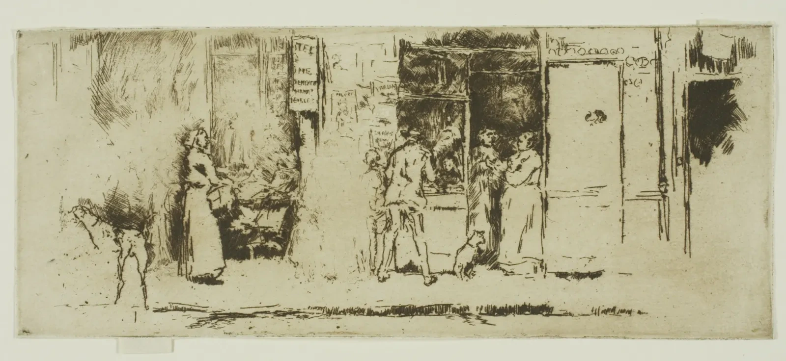 Newspaper-Stall, Rue de Seine, James McNeill Whistler