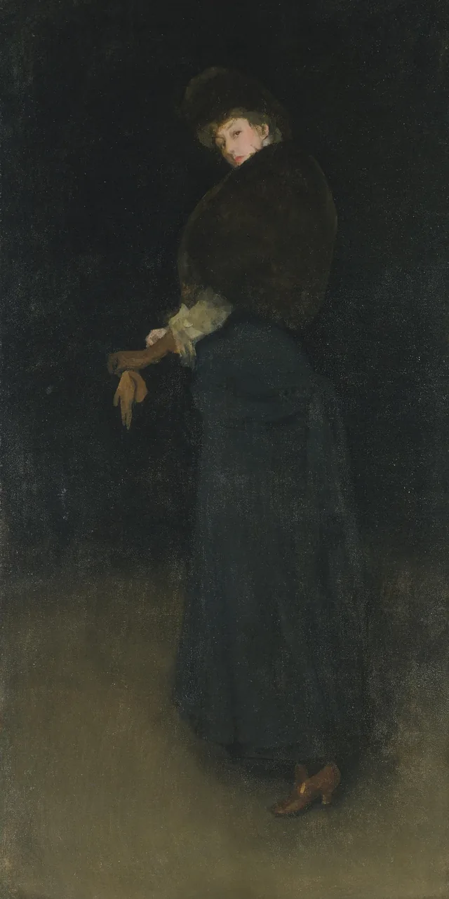 Arreglo en negro (La dama del coturno amarillo), James McNeill Whistler