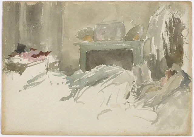 Resting in Bed, James McNeill Whistler
