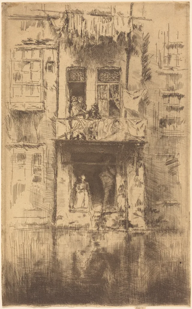 Balcón, Ámsterdam, James McNeill Whistler