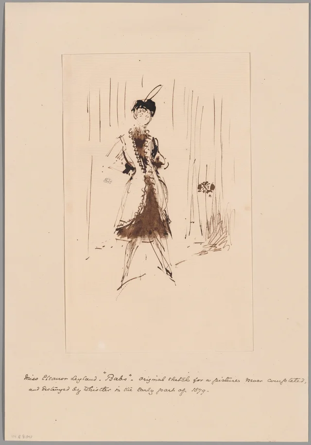 Study for 'The Blue Girl: Portrait of Miss Elinor Leyland'