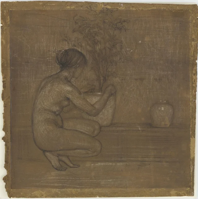 Crouching Figure. Study for The White Symphony: Three Girls