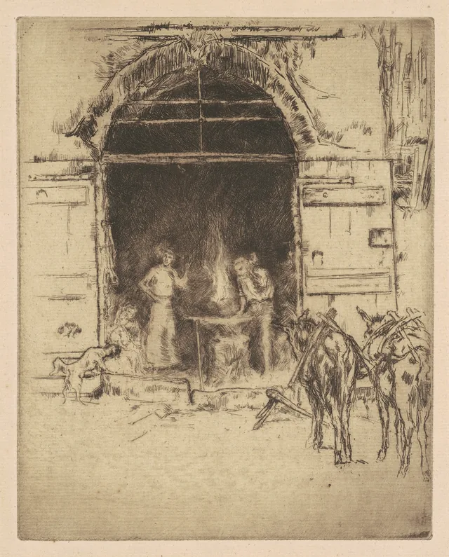 Fragua en llamas, James McNeill Whistler