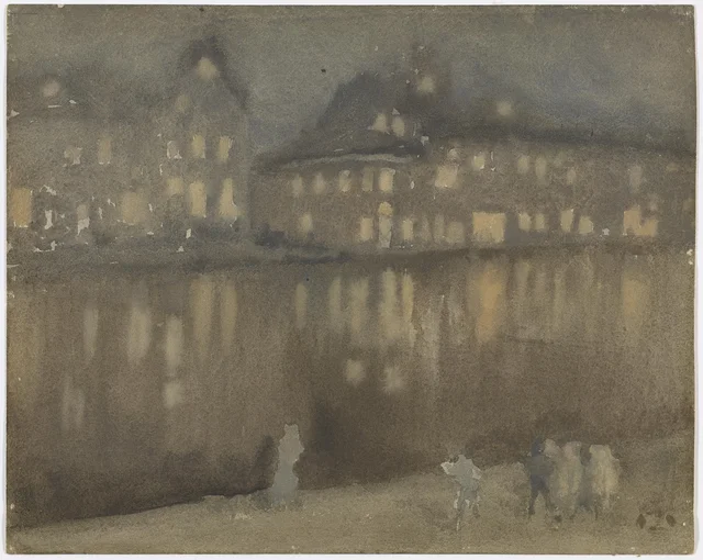 Grand Canal, Amsterdam; Nocturne, James McNeill Whistler