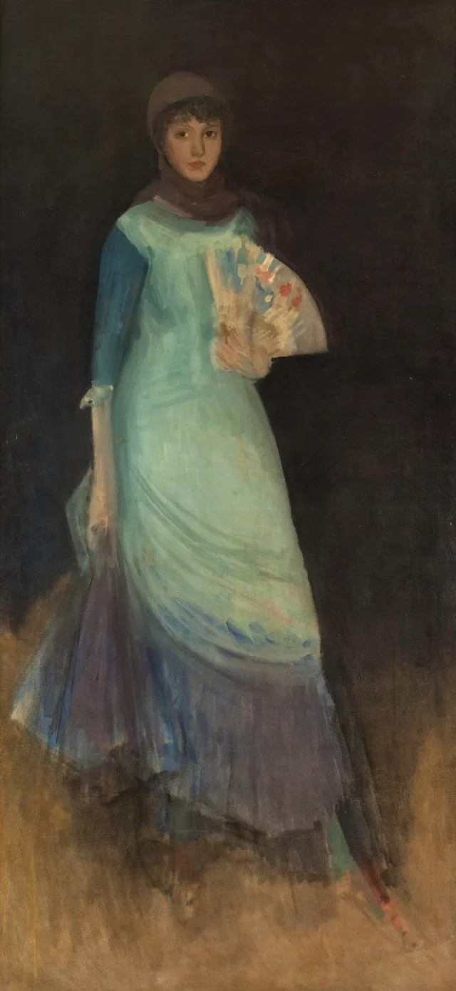 Armonía en azul y violeta: la señorita Finch, James McNeill Whistler
