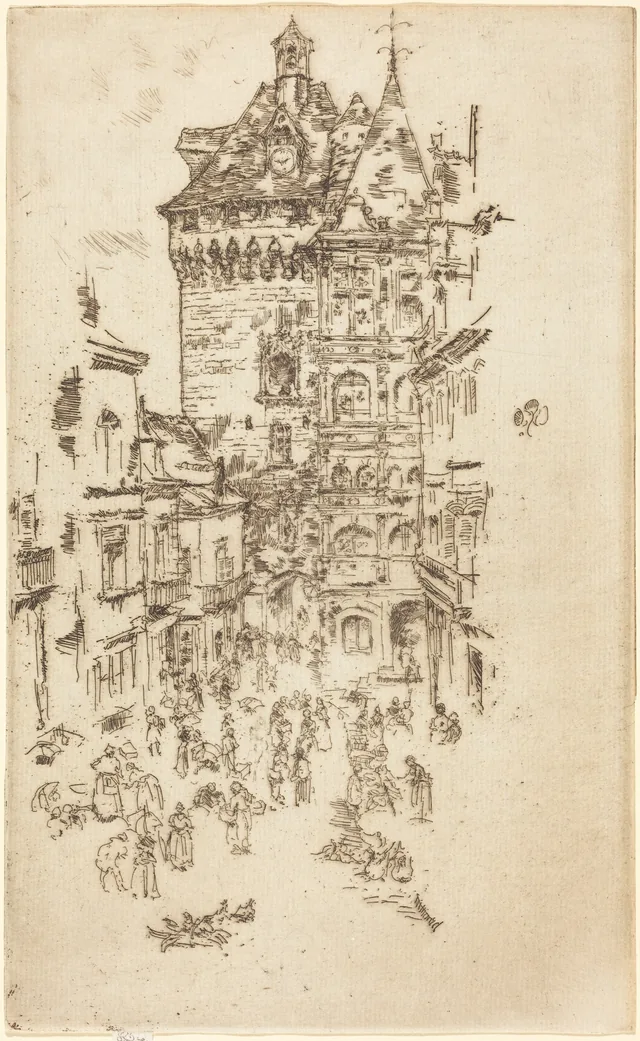 Ayuntamiento, Loches, James McNeill Whistler