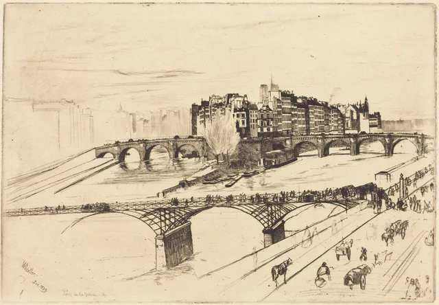 Île de la Cité, París, James McNeill Whistler