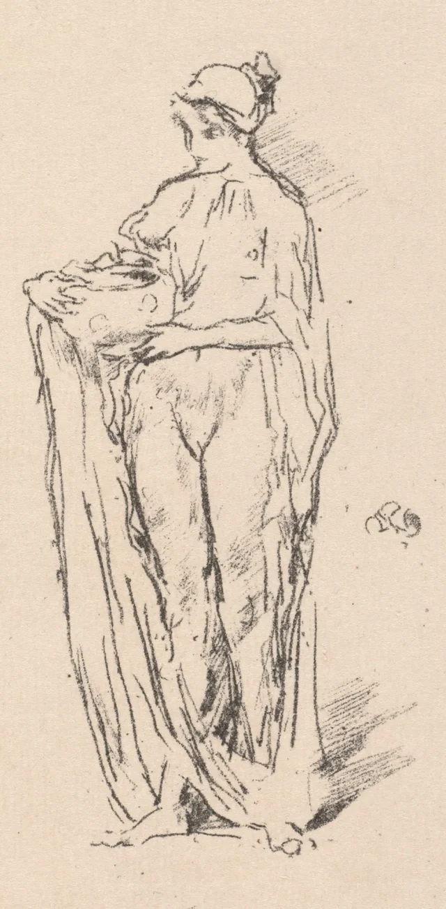 Joven con cuenco, James McNeill Whistler