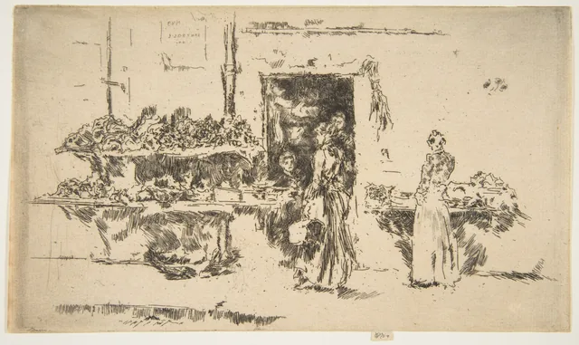 Fruit-Shop, Paris (Greengrocer's Shop, Paris), James McNeill Whistler