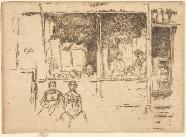 La tienda de melones, Houndsditch, James McNeill Whistler