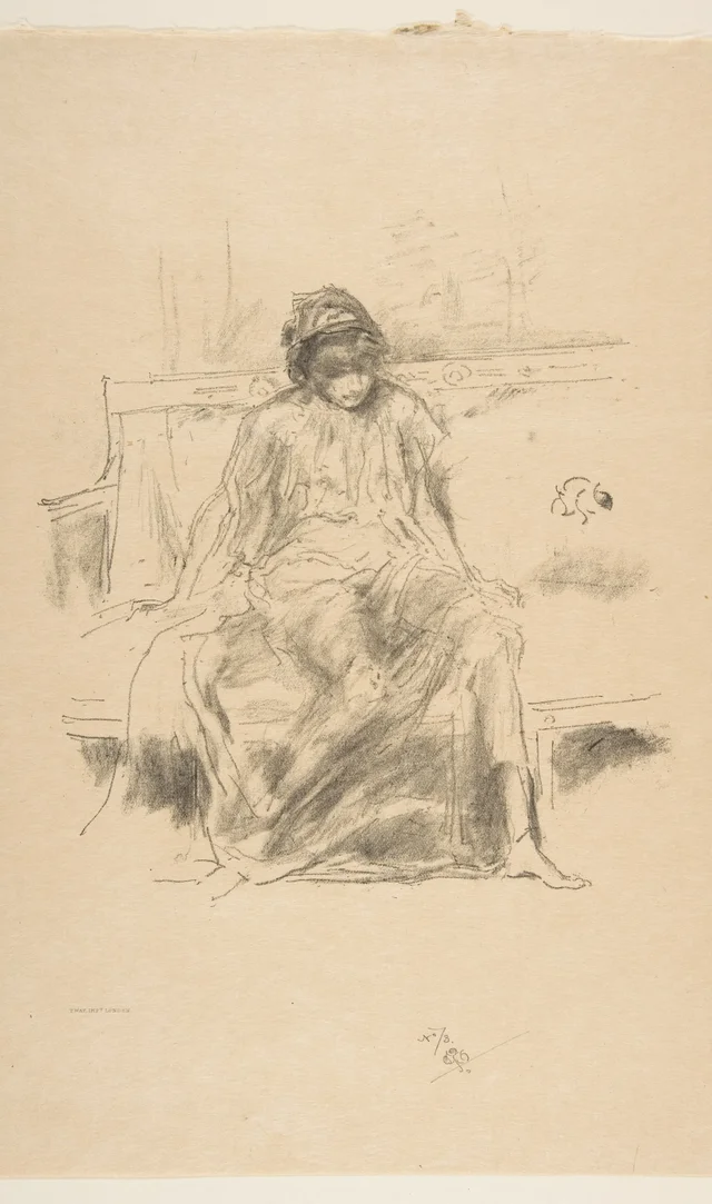 The Draped Figure Seated, from 'L'Estampe Originale'