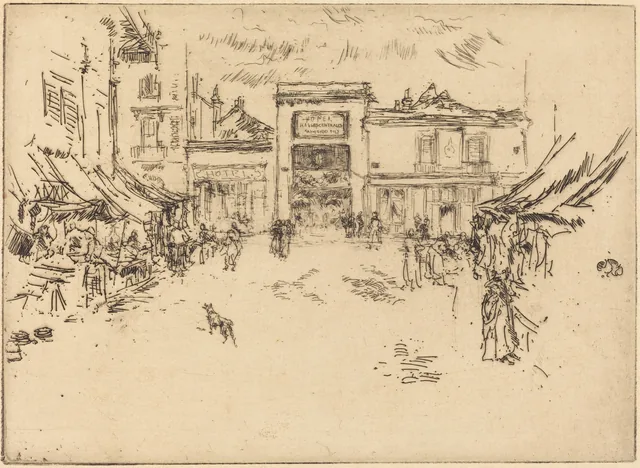 Little Market Place, Tours, James McNeill Whistler