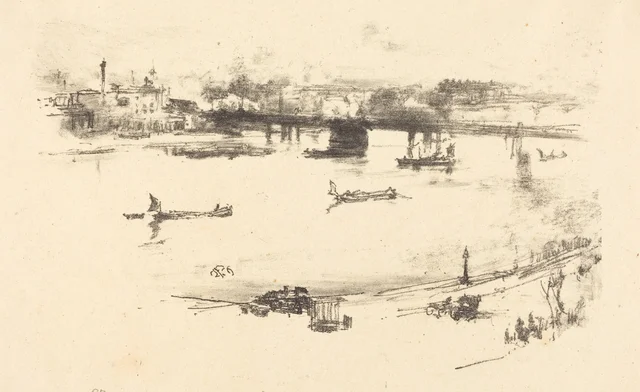 Le pont de chemin de fer de Charing Cross, James McNeill Whistler
