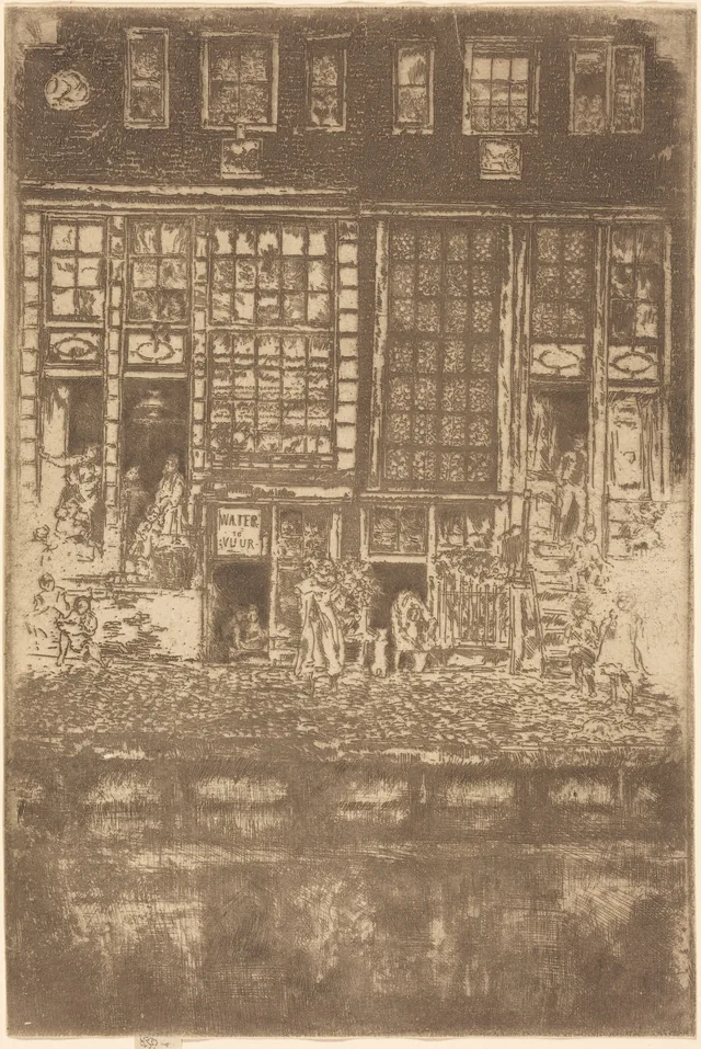 La cortina bordada, James McNeill Whistler
