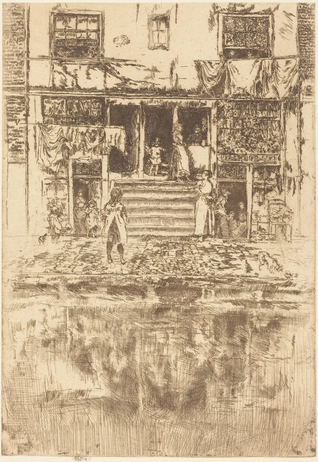 Los escalones, Ámsterdam, James McNeill Whistler