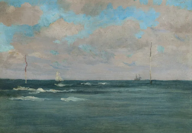 Los postes de baño, Bretaña, James McNeill Whistler