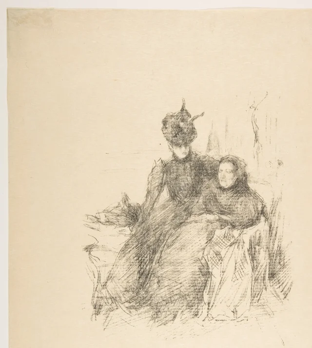Mother and Daughter (La Mère Malade), James McNeill Whistler