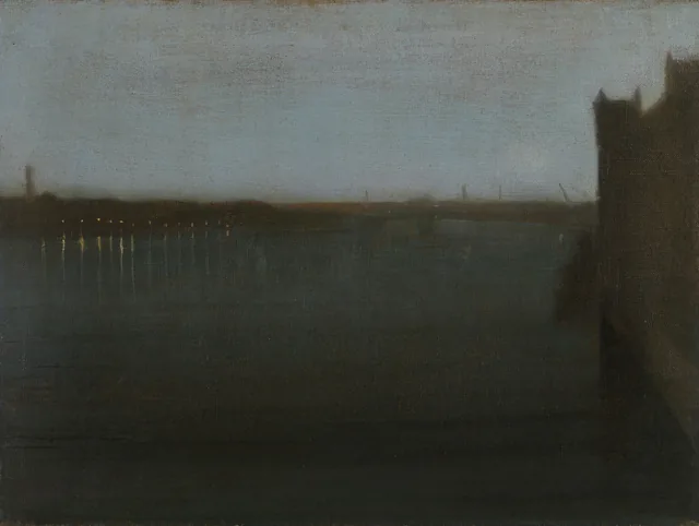 Nocturno: gris y oro, el puente de Westminster, James McNeill Whistler