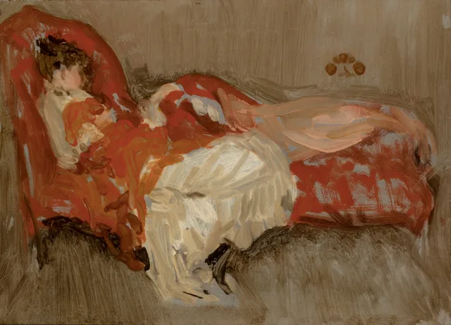Nota en rojo: la siesta, James McNeill Whistler