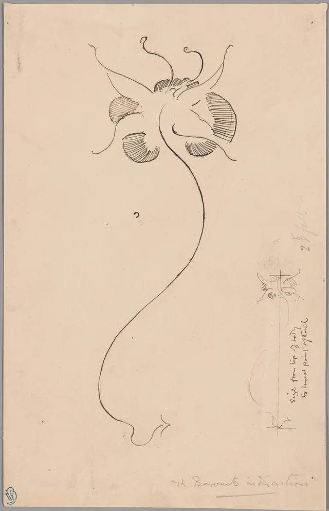 Butterfly (recto); Study of Butterfly (verso), James McNeill Whistler